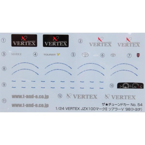 Aoshima 05576 Vertex Jzx100Mark?Tourer V '98 Toyota - Görsel 5