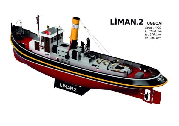 Türk Model 1/20 124 Liman 2 Römorkörü