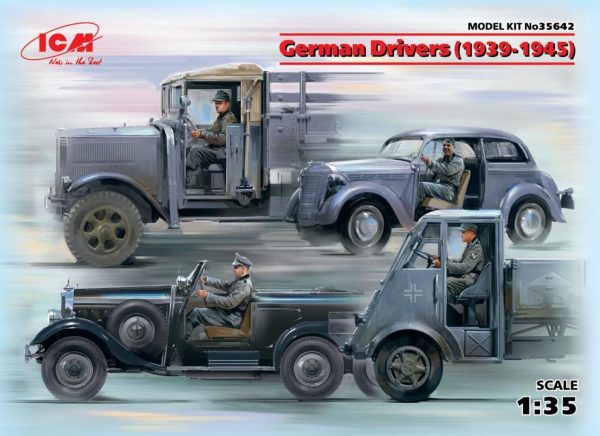 ICM 35642 German Drivers (1939-1945) (4 figures) (100%