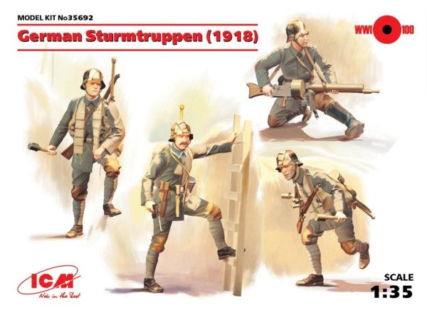 ICM 35692 German Sturmtruppen (1918) (4 figures)  Ger