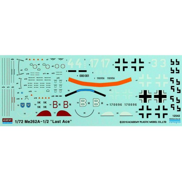 Academy 12542 Me262A-1/2 - Görsel 3