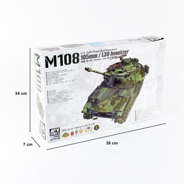 AFV Club AF35108 M108 105mm Kundağı Motorlu Tankı - Görsel 5