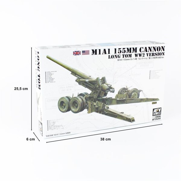 AFV Club AF35295 M1A1 155mm CANNON Long Tom - Görsel 5