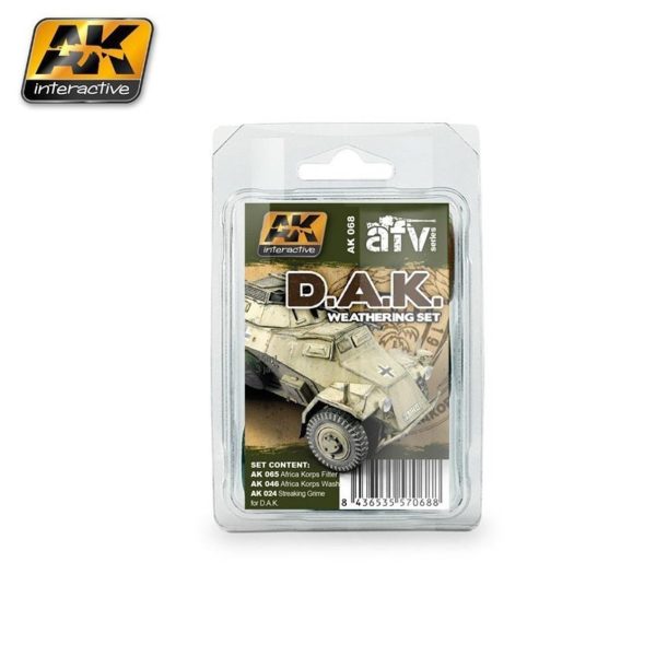 AK 068 3x35 ml. Afrika Korps Weathering