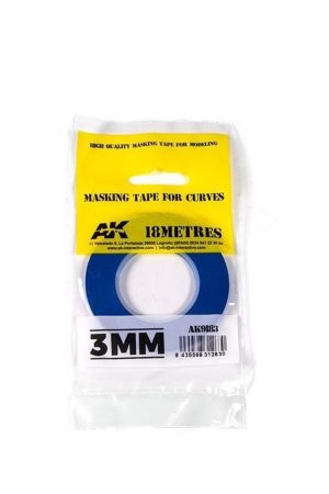 AK 9183 3mm.x18 Metre Flexible Maskeleme Bandı