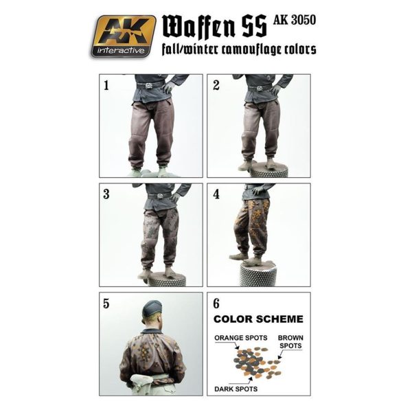 AK3050 WAFFEN SS FALL/WINTER CAMOUFLAGE COLOURS - Görsel 2