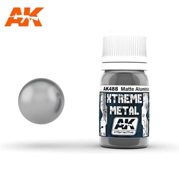 Ak Interactive 488 30 Ml. Xterme Metal Matte Aluminium