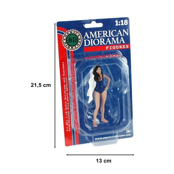 American Diorama AD76313 1/18 Plaj Kızı - Görsel 4