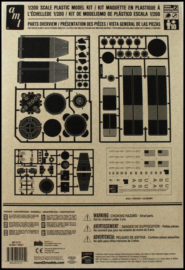 AMT 1174 Saturn V Rocket Uzay Aracı - Görsel 5