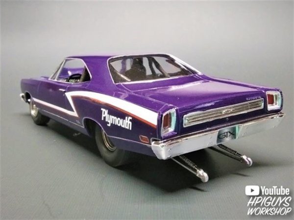 AMT 1180M 1969 Plymouth GTX Hardtop Pro Street 2T - Görsel 4