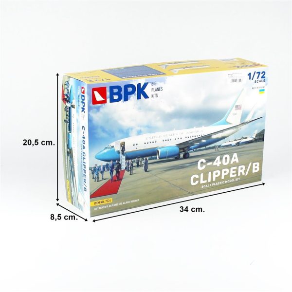 Big Planes Kits 7224 C-40A Clipper/B - Görsel 4