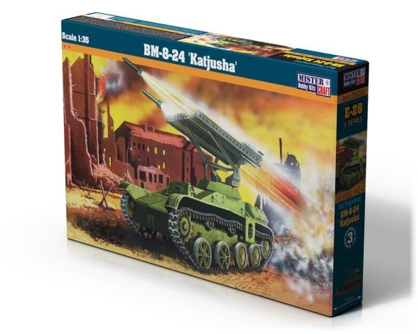Mistercraft E028 1/35 BM-8-24 (Katjusha) Zırhlı Roketatar Sistemi Plastik Model Kiti
