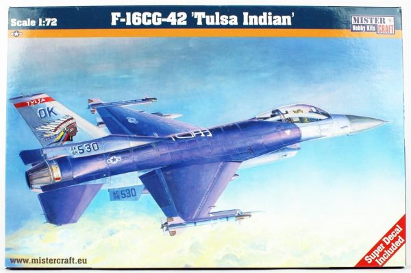 Mistercraft D105 1/72 F-16C-42 (Tulsa Yerlileri) Savaş Uçağı Plastik Model Kiti