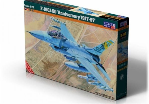 Mistercraft D106 1/72 F-16CJ-50 (79.Yıl 1918-97) Savaş Uçağı Plastik Model Kiti