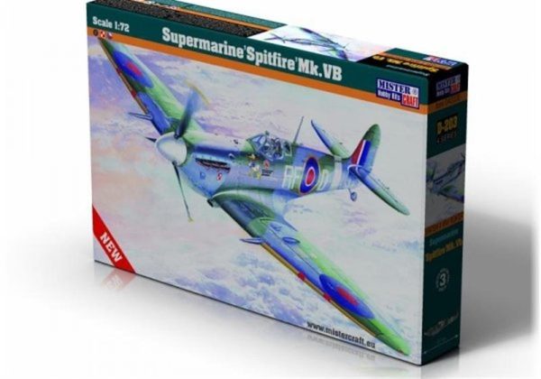 Mistercraft D203 1/72 Supermarine Spitfire Mk.Vb Savaş Uçağı Plastik Model Kiti