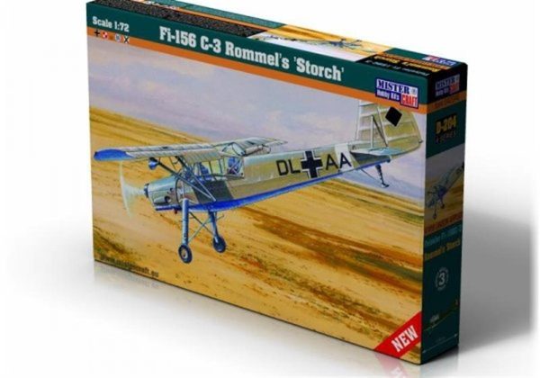 Mistercraft D204 1/72 Fi-156 C-3 (Rommel'in Storch'u) Savaş Uçağı Plastik Model Kiti