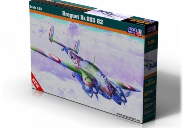 Mistercraft D210 1/72 Breguet Bre.693 B2 Savaş Uçağı Plastik Model Kiti