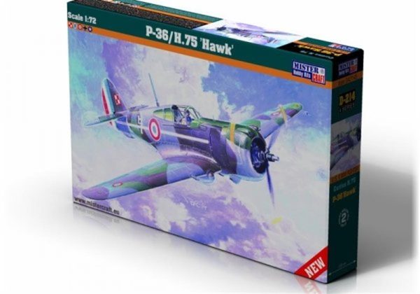 Mistercraft D214 1/72 P-36/H.75 Hawk Savaş Uçağı Plastik Model Kiti