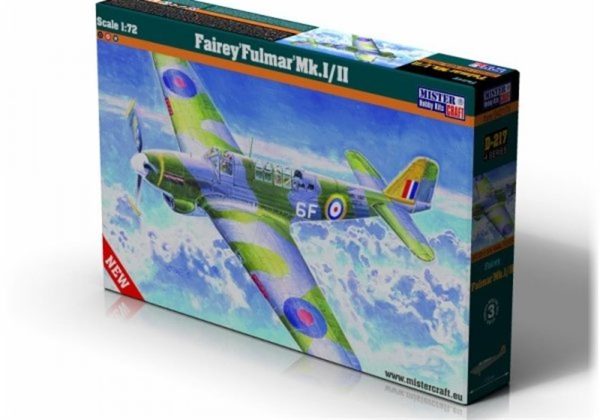 Mistercraft D217 1/72 Fairey Fulmar Mk.I/II Savaş Uçağı Plastik Model Kiti