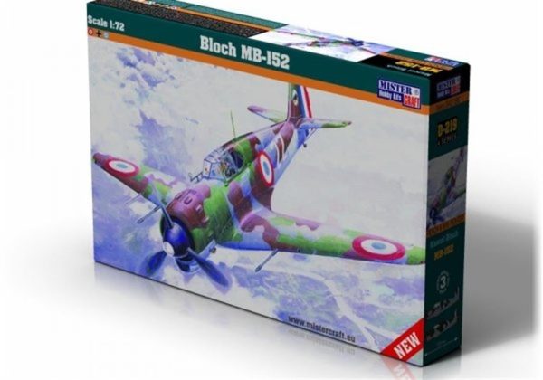 Mistercraft D219 1/72 Bloch MB-152 Savaş Uçağı Plastik Model Kiti