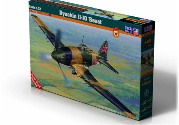 Mistercraft D223 1/72 Ilyushin IL-10 (Canavar) Savaş Uçağı Plastik Model Kiti