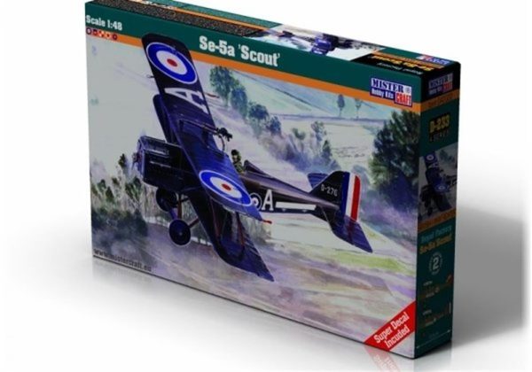 Mistercraft D233 1/48 S.E. 5a Scout Savaş Uçağı Plastik Model Kiti