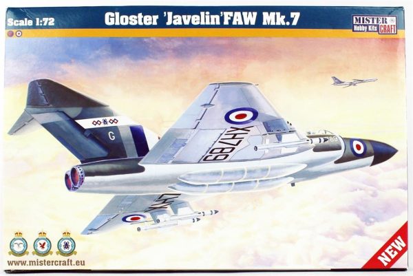 Mistercraft D026 1/72 Gloster Javelin FAW MK.7 Savaş Uçağı Plastik Model Kiti