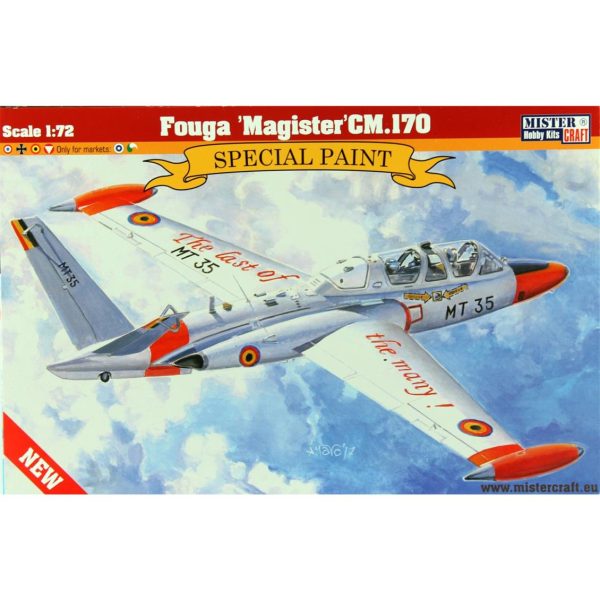 Mistercraft D264 1/72 Fouga (Hakim) CM.170 Eğitim Uçağı Plastik Model Kiti