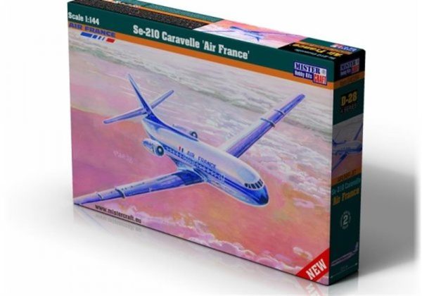 Mistercraft D028 1/144 Se-210 Caravelle Air France Yolcu Uçağı Plastik Model Kiti