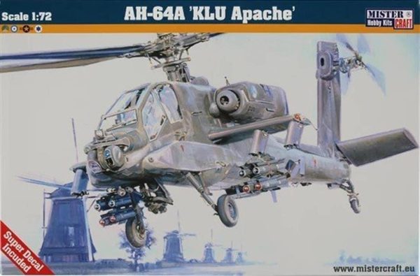 Mistercraft D037 1/72 1/72 AH-64A KLU Apache Helikopteri Plastik Model Kiti