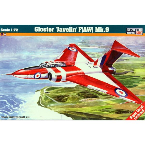 Mistercraft D044 1/72 Gloster (Javelin) F(AW) MK.9 Savaş Uçağı Plastik Model Kiti