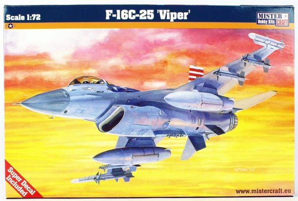 Mistercraft D064 1/72 F-16C-25 (Engerek) Savaş Uçağı Plastik Model Kiti