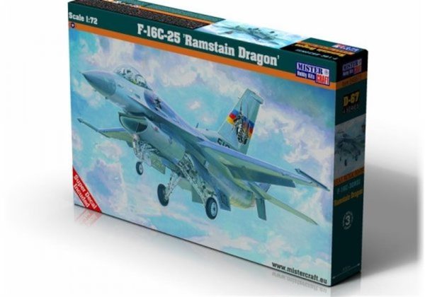 Mistercraft D067 1/72 F-16C-30 (Ramstain Dragon) Savaş Uçağı Plastik Model Kiti