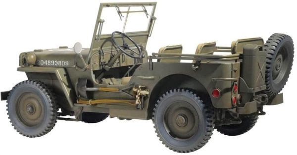 ABD 1/4 Ton 4x4 Jeep (with m2 .50-cal machine gun) Plastik Model Kiti