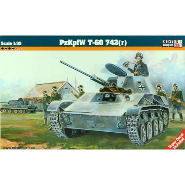 Mistercraft E003 1/35 PzKpfW T-60 743R Tankı Plastik Model Kiti