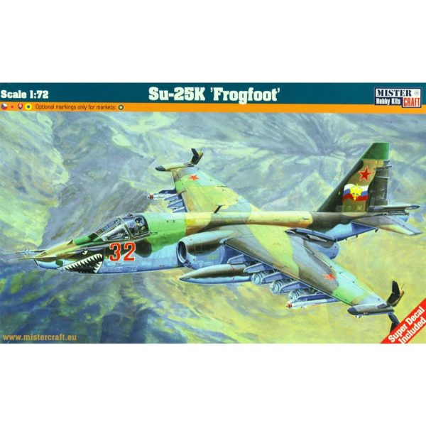 Mistercraft E010 1/72 Su-25K (Kurbağa Bacaklı) Savaş Uçağı Plastik Model Kiti