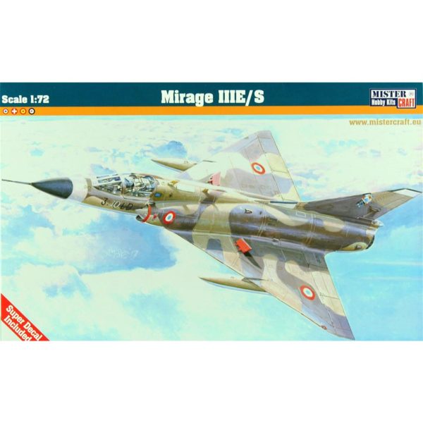 Mistercraft E033 1/72 Mirage III E/S Savaş Uçağı Plastik Model Kiti