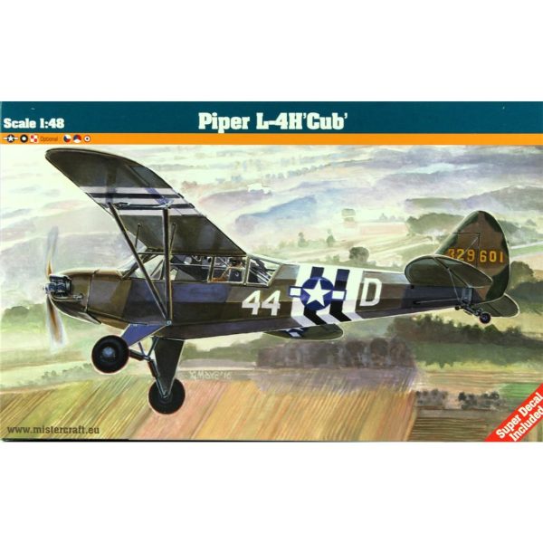 Mistercraft E041 1/48 Piper Cup L-4H Eğitim Uçağı Plastik Model Kiti