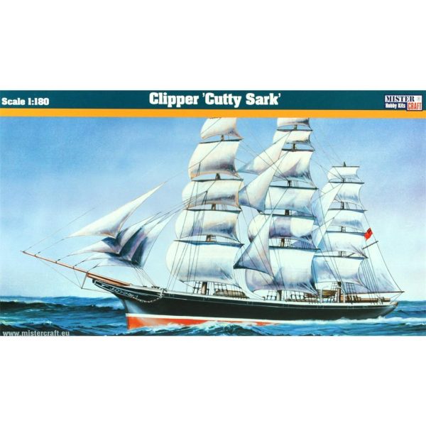 Mistercraft F060 1/180 Cutty Sark (Clipper Sınıfı) Yelkenli Nakliye Gemisi Plastik Model Kiti