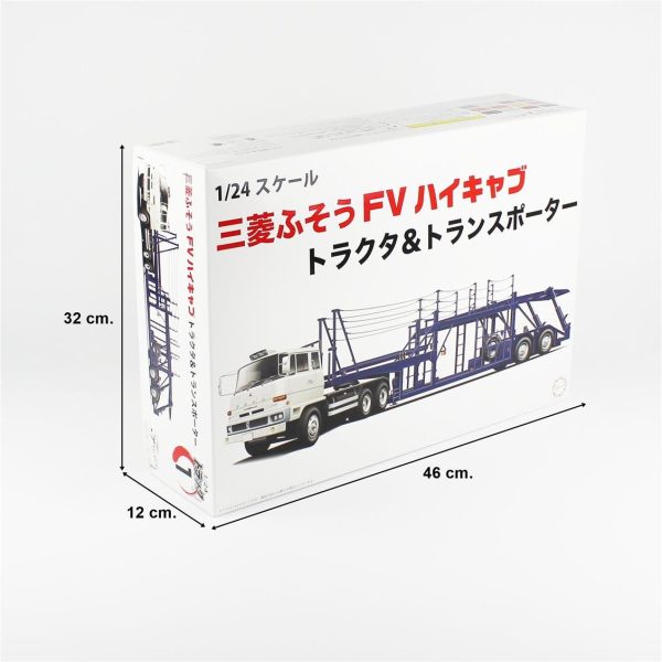 Fujimi 24TR-1 01201 Mitsubishi Fuso FV High-Cab Çekici ve Dorse - Görsel 5