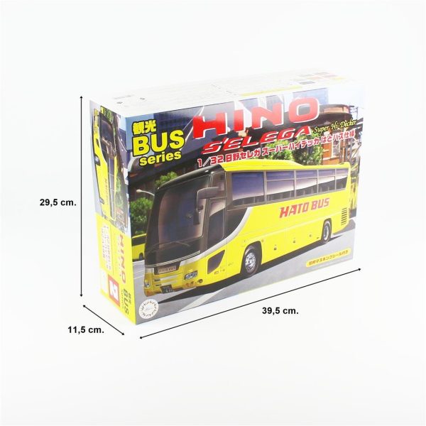 Fujimi BUS-2 01111 Hino S`elega Super Hi Decker Hato Bus Type - Görsel 5