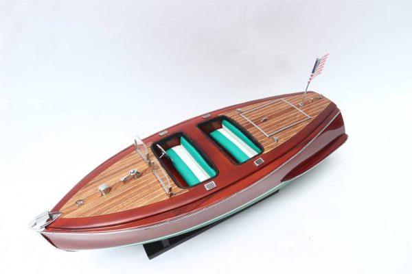 Gianhien Sb0014P50 Chrıs Craft Runabout Ahşap Hazır Sürat Teknesi Maketi