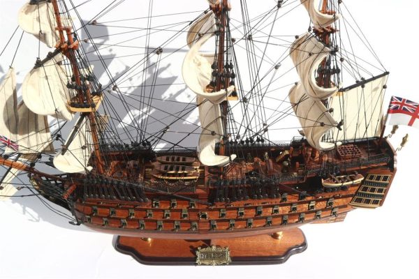 "Gianhien Ts0001W70 Hms VIctory Ahşap Hazır ""Detaylı"" Yelkenli Savaş Gemisi Maketi" - Görsel 4