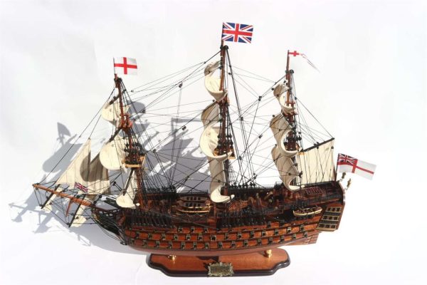 "Gianhien Ts0001W70 Hms VIctory Ahşap Hazır ""Detaylı"" Yelkenli Savaş Gemisi Maketi" - Görsel 2