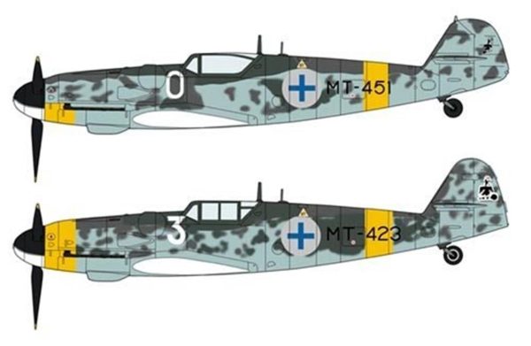 Messerschmitt Bf109G-6 (Finnish Air Force Aces Combo) (Two kits in the box)