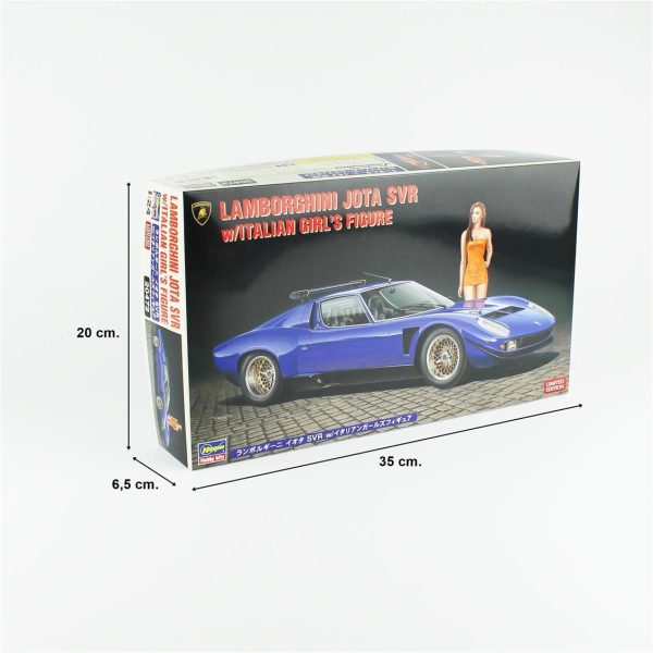 Hasegawa 20472 Lamborghini Jota SVR w/Italian Girl's Figure - Görsel 5