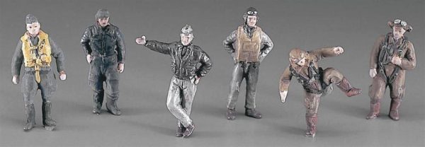 WW II Karışık Pilot Figürleri