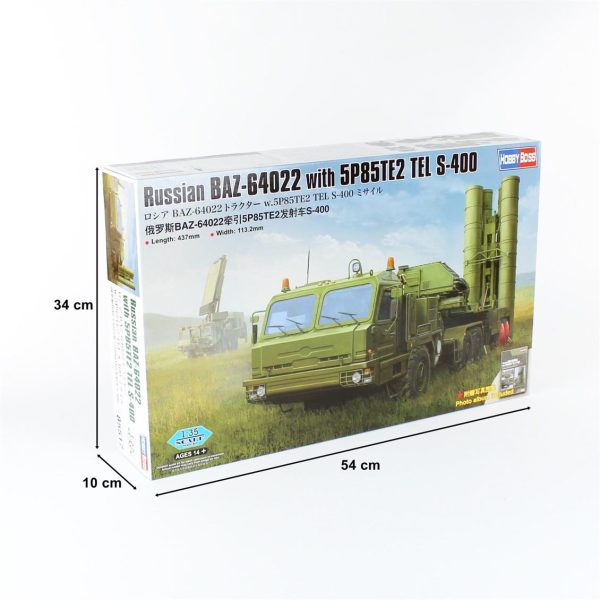 HobbyBoss 85517 Rus BAZ-64022 Taşıyıcısı ile 5P85TE2 TEL S-400 Füze sistemi - Görsel 5