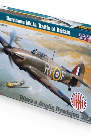 Mistercraft D180 1/72 Hurricane Mk.Ia (Britanya Savaşı) Savaş Savaş Uçağı Plastik Model Kiti