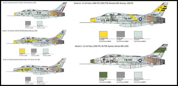 F-100F Super Sabre Savaş Uçağı